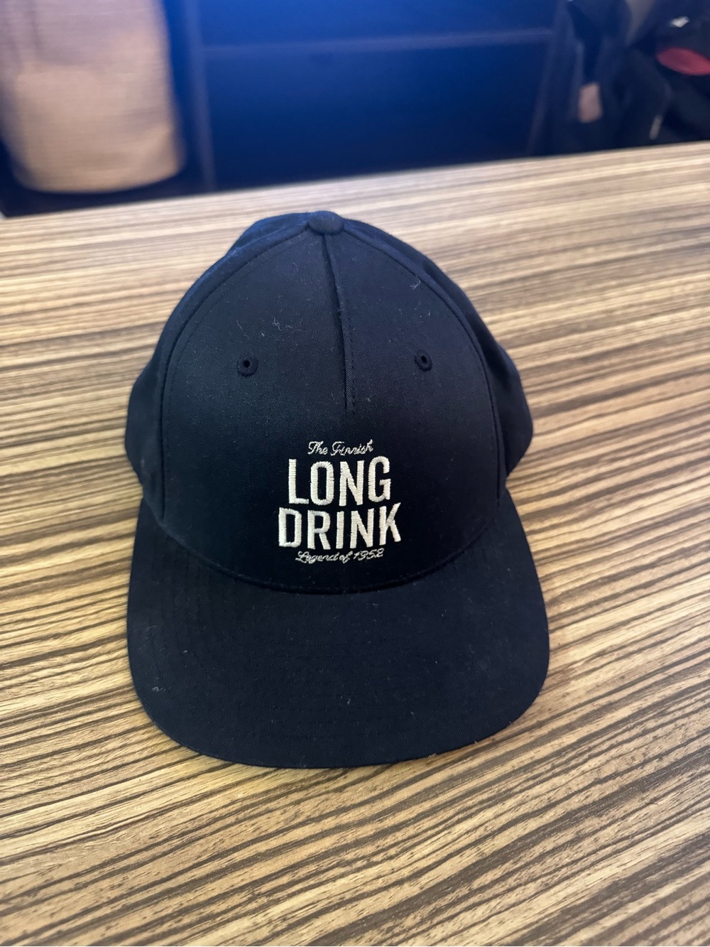 Navy Long Drink SnapBack Hat